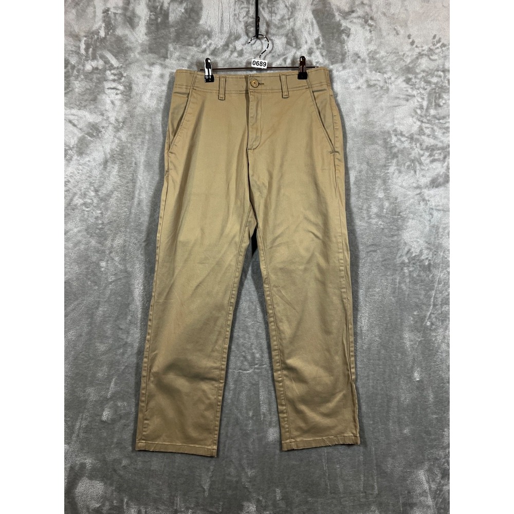 Lee‎ Extreme Comfort Pants Men's 30x29.5* Beige Straight Fit Stretch Chino Golf